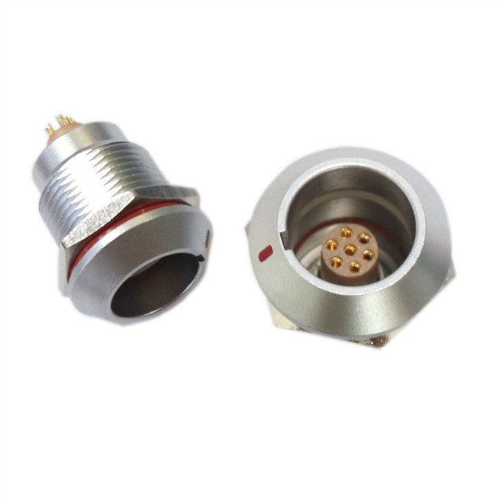FGG EGG 1k Series 307 Push-Pull Self-locking Metal Straight Plug/ Fixed Socket Connector