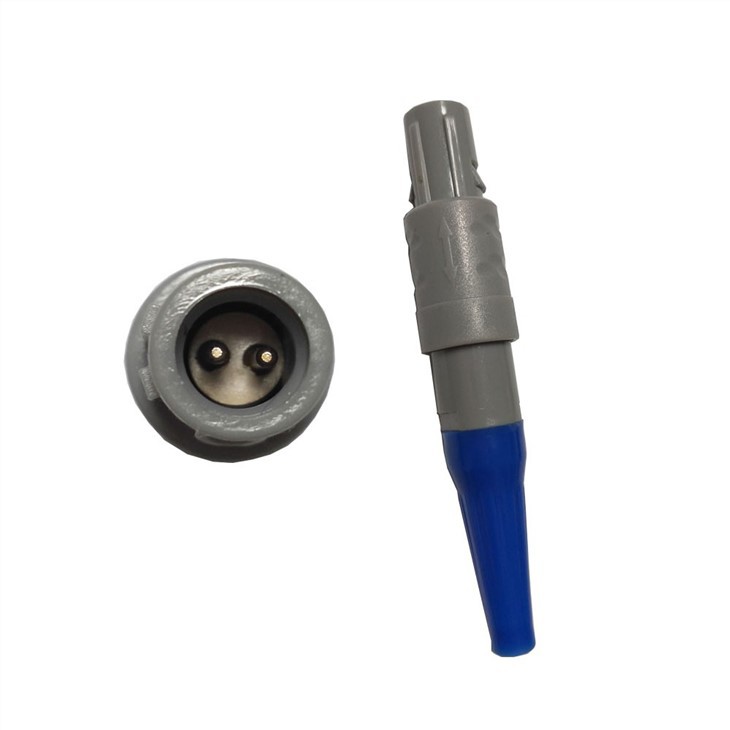 Plastic Connector PAG 1-10pin 14pin 1P Two Keying 60 Degree Push-Pull Circular Straight Plug With Bend Relief